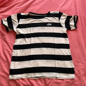Vans Black and White Striped Shirt